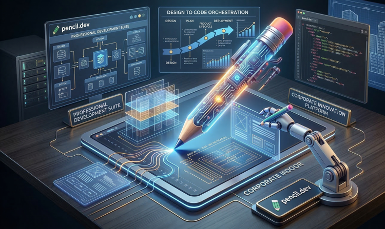 Pencil.dev Tasarım ile Geliştirmeyi AI Gücüyle Birleştiriyor